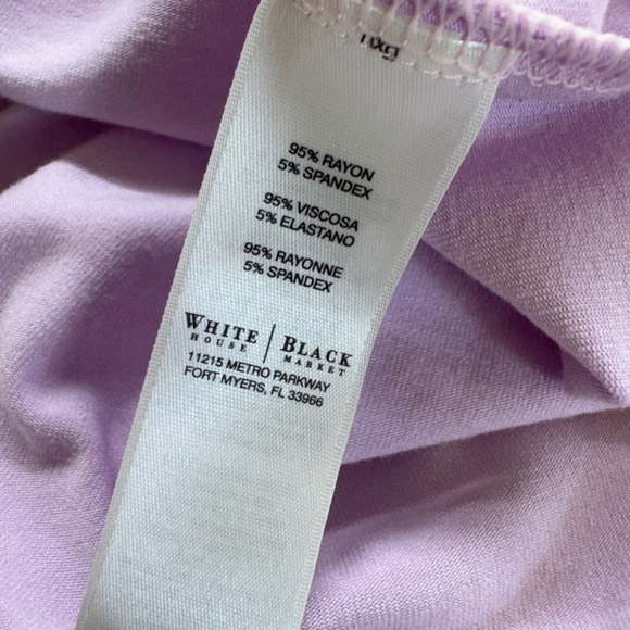 Women's White House | Black Market Top, Size S, Purple - Picture 4 of 6